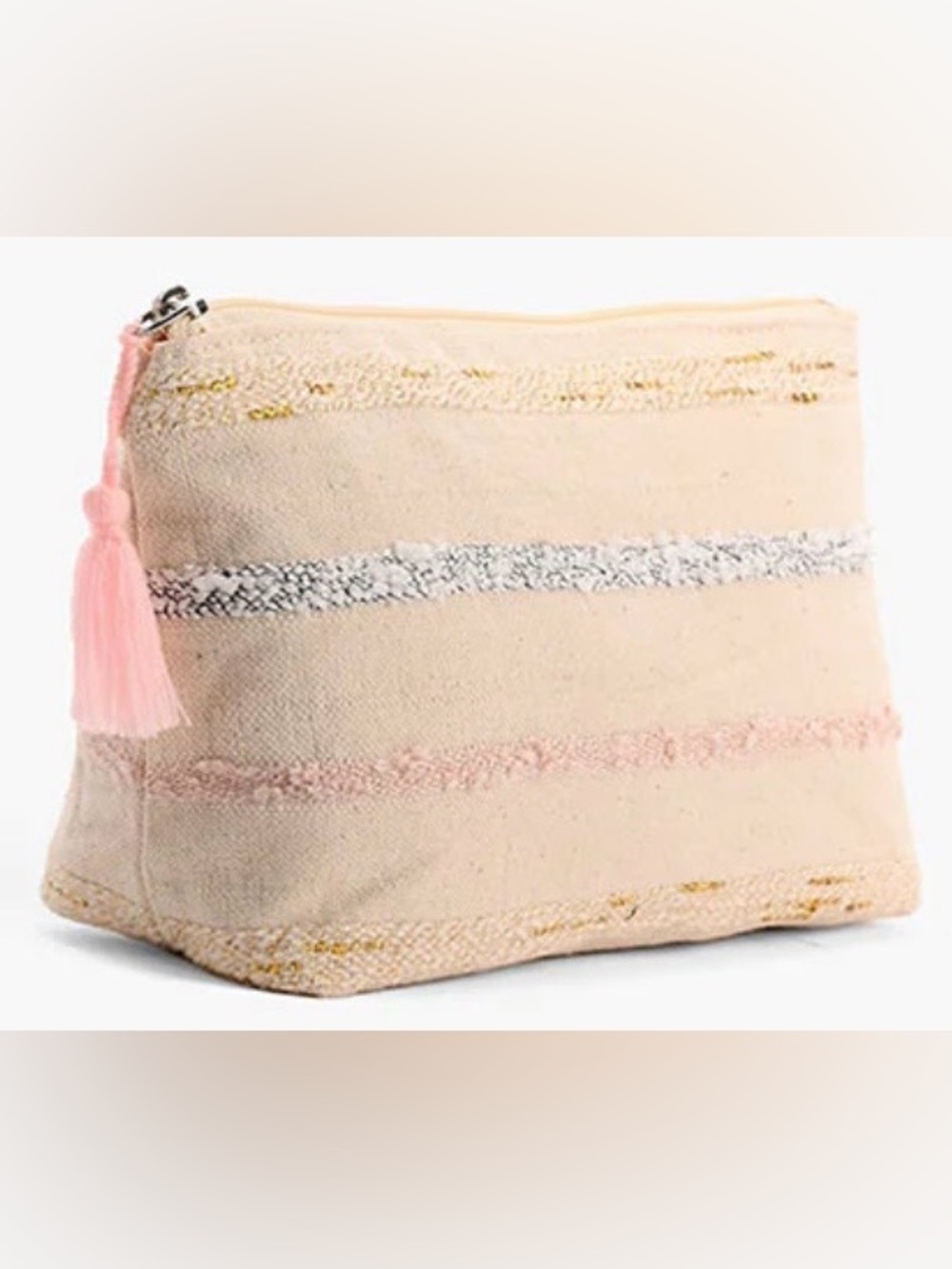 AMERICA & BEYOND Rose Gold Make Up Bag NWT